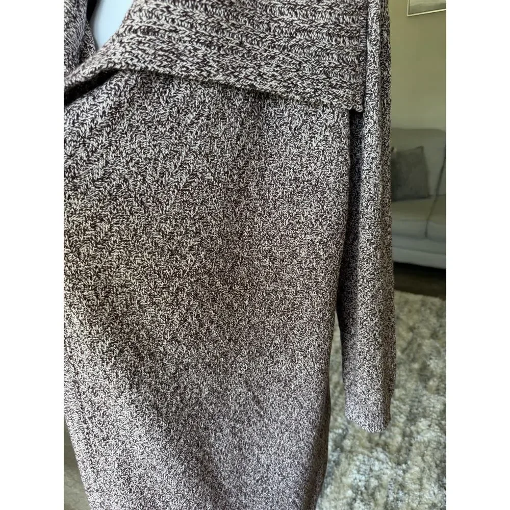 New York & Co XL Marbled Cardigan Open Front Cozy Slouchy Casual sweater #1062